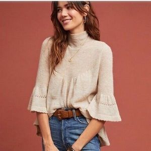Anthropologie Feather Bone Whitby turtleneck